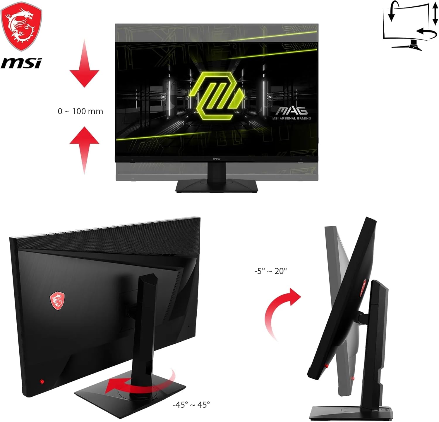 Ecran gaming MSI MAG 322UPF 32P – Image 5