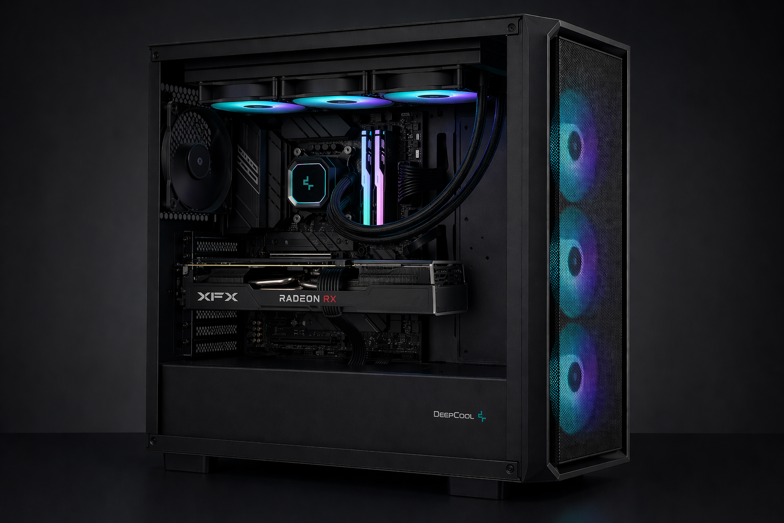 Fresh config AMD black avec composants AMD et AMD RADEON